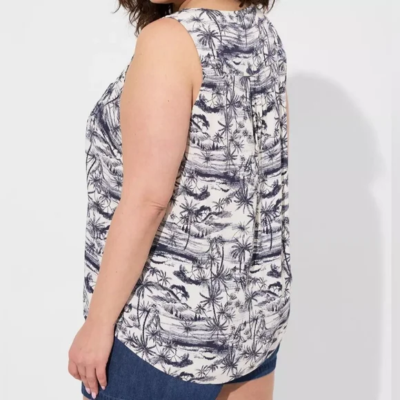 Torrid Tropical Challis Tank - Picture 3 of 6